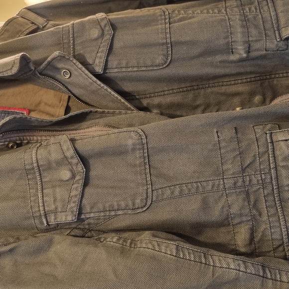 Olive Green Utility Jacket - Picture 3 of 4